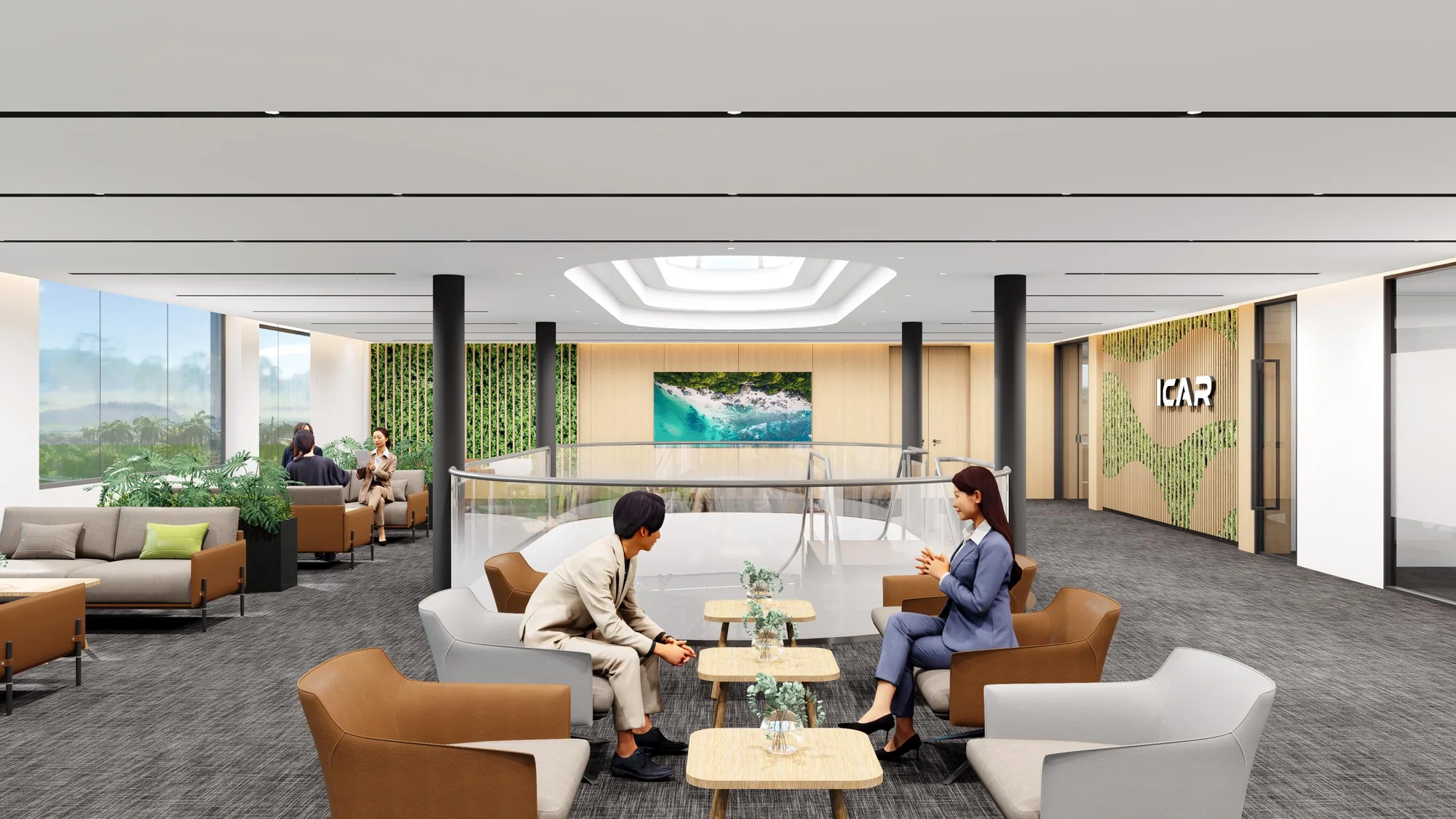 BYD Doncaster customer lounge architectural visualisation in Doncaster East