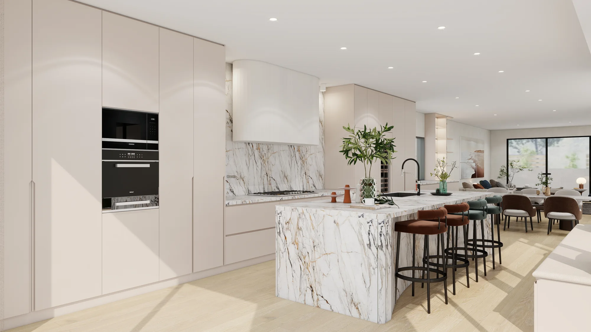 Architectural visualisation of interior design visualisation in Bondi
