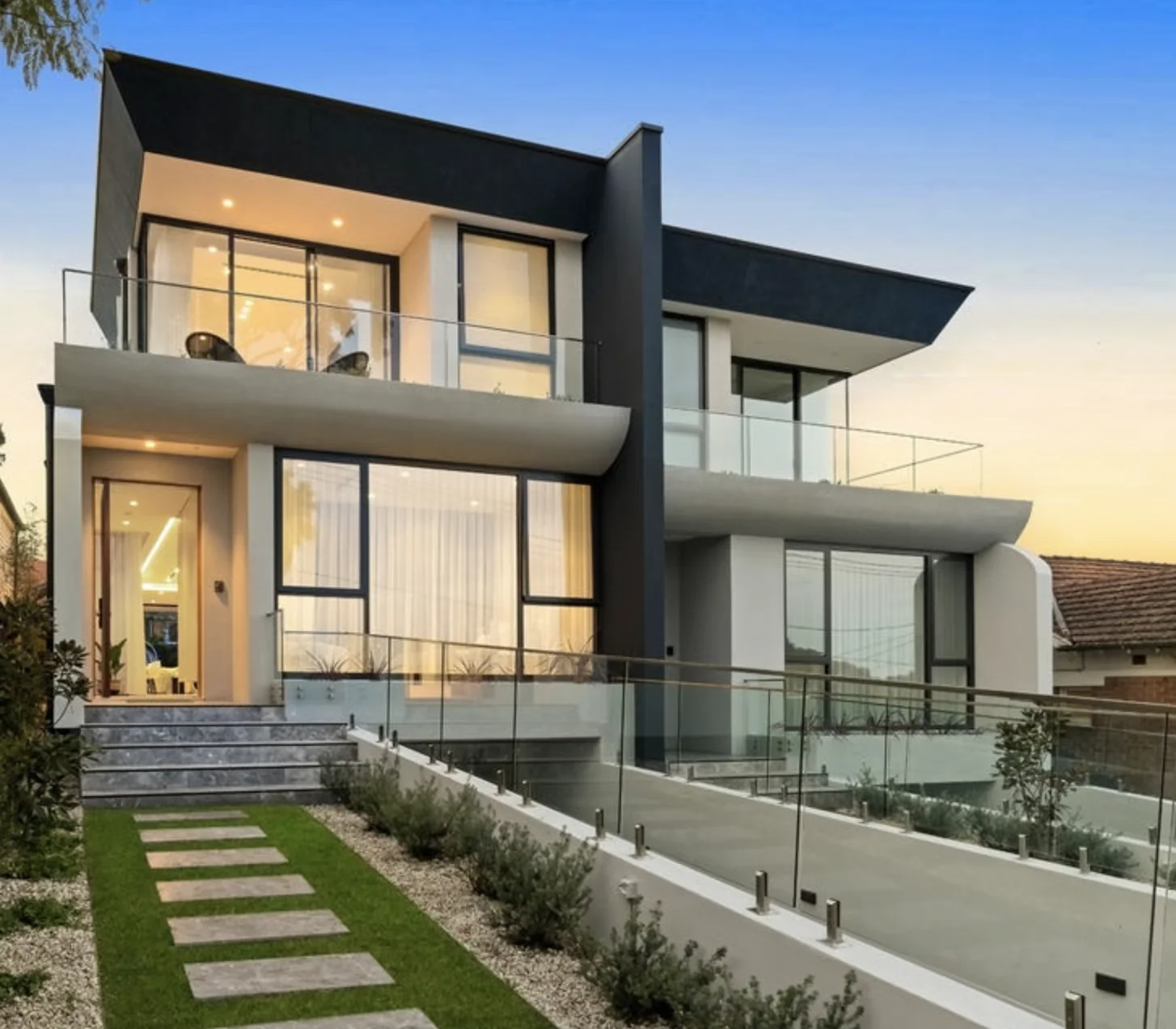 Completed contemporary residence in Gladesville