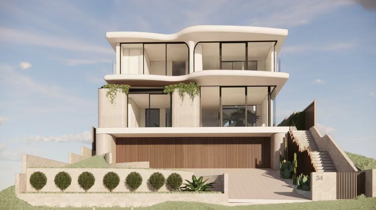 Architectural visualisation of a luxury residence in Rose Bay
